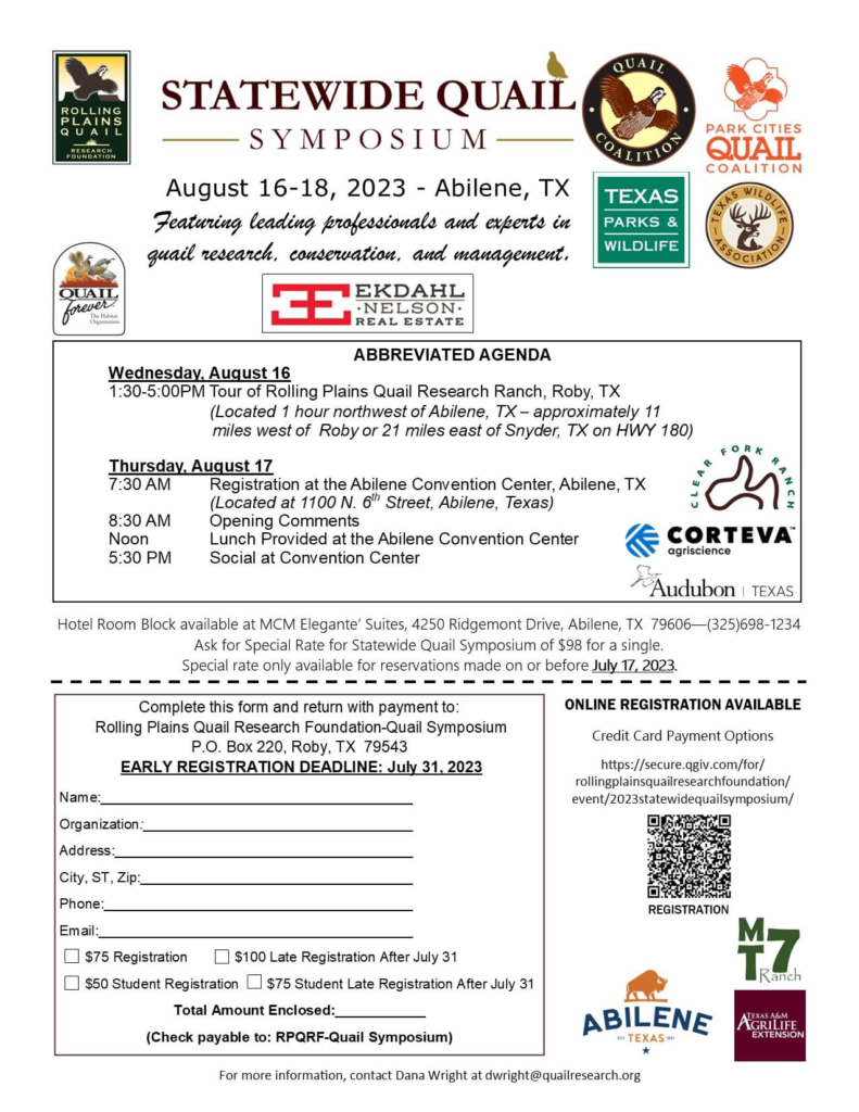 Statewide Quail Symposium 2023