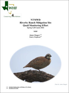 NTMWD:RES:WHF Quail Report2024